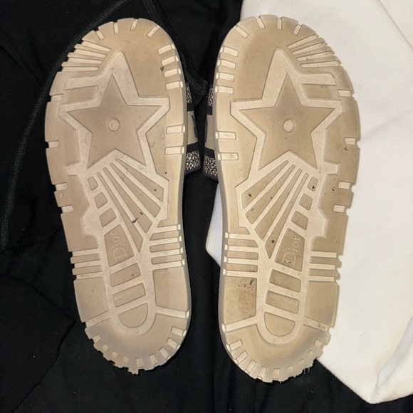 Dior woman DWay Slide 'Toile de Jouy Flowers Embroidered - Deep Blue - Picture 7 of 11